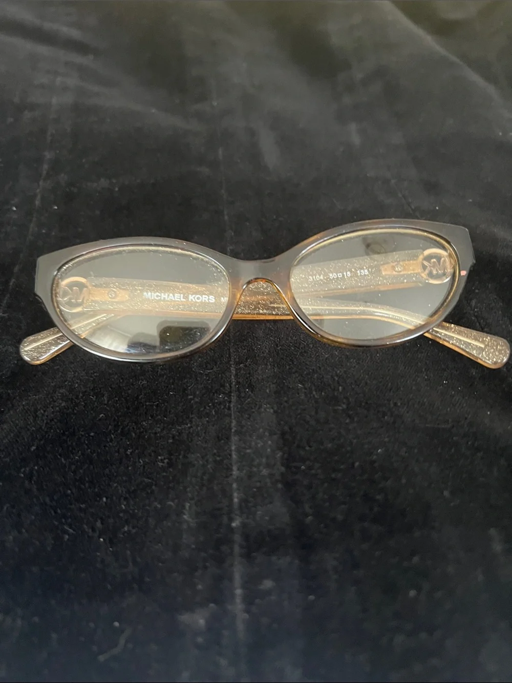 Michael Kors Women's Brown Tortoiseshell Oval Glasses
